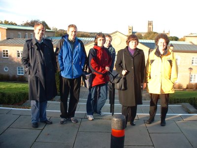 The gang
outside St Mary's